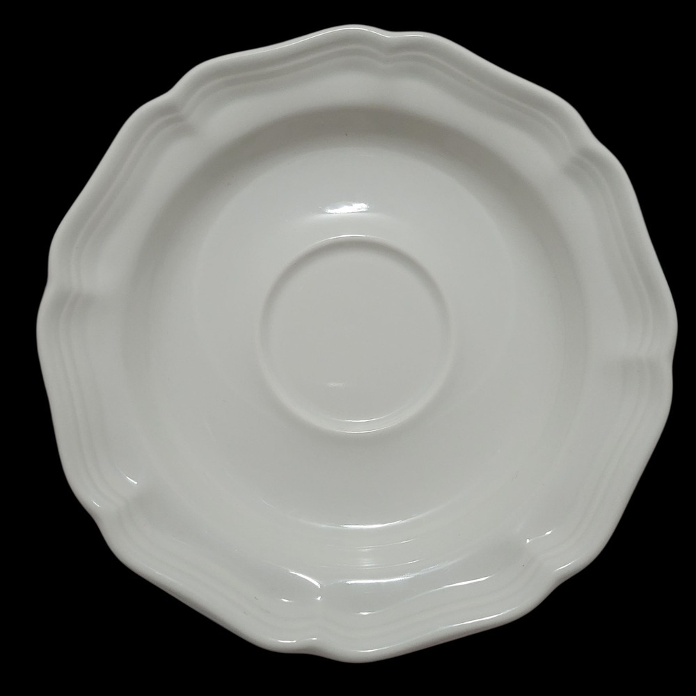 Mikasa French Countryside 6" Saucer Plates Dishes Coffee Tea F-9000 Set of 4